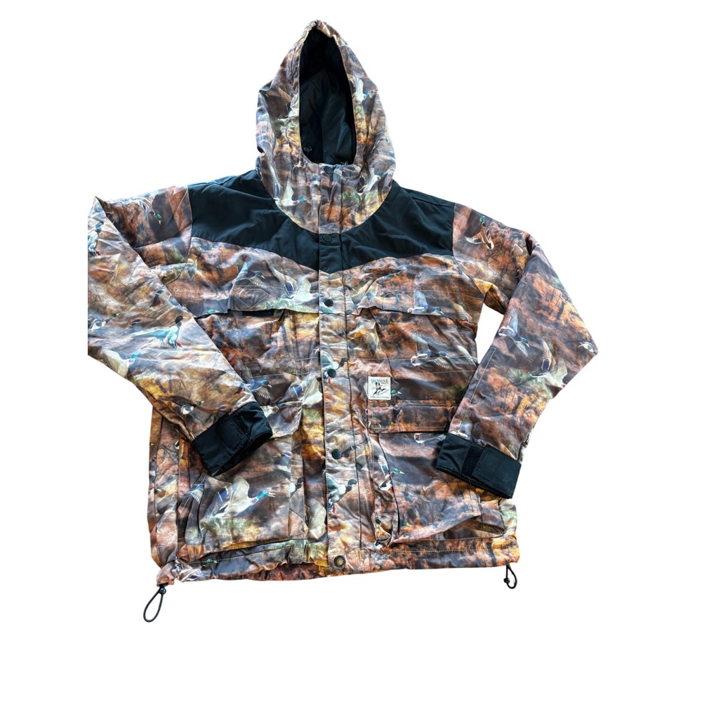 Diamond Supply Co Hardware Heavy Weights Fish & Game Association Duck Jacket M